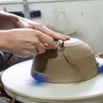 Rebecca Proctor in her workshop 2017